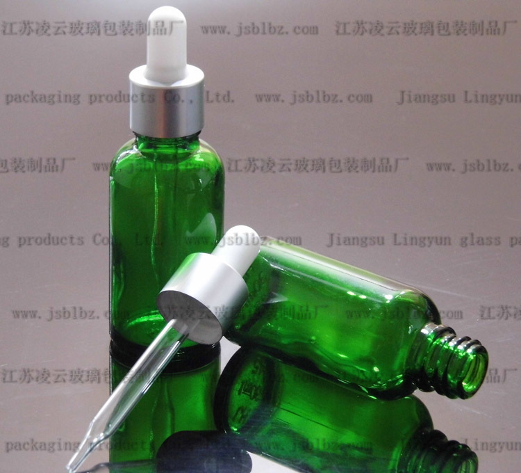 30ml绿色玻璃瓶/精油瓶/滴管瓶