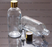 100ml透明玻璃精油瓶_香水瓶_滴管瓶_试剂瓶_电化铝精油盖