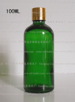100ml 绿色玻璃瓶、电化铝盖精油瓶、香水瓶