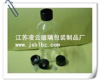100ml 白色透明精油瓶 玻璃瓶 配黑色胶木盖 精油分装