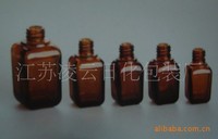 10ml,15ml,25ml,35ml,55ml茶色方形精油瓶喷涂丝印烫金滴管瓶